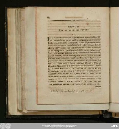 Caput II. Oratio Septimii Severi.