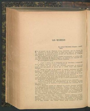 La actual literatura hispano-americana