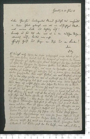 Brief von Rosa Maria Assing und David Assur Assing an Adelbert von Chamisso