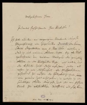 Brief von Georg Moriz Lowitz an Christian Gottlieb Riccius, Göttingen, 15.4.1765