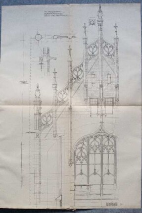 Rathaus Stuttgart - zweiter Bauteil - Giebel an der Eichstr.