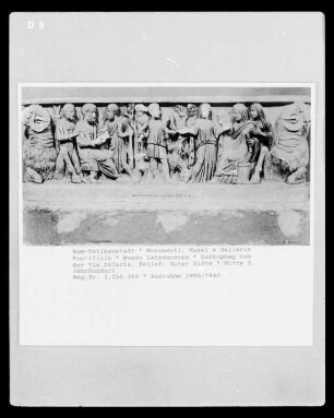 Sarkophag von der Via Salaria, Relief: Guter Hirte