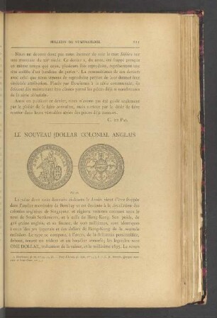 Le nouveau dollar colonial anglais
