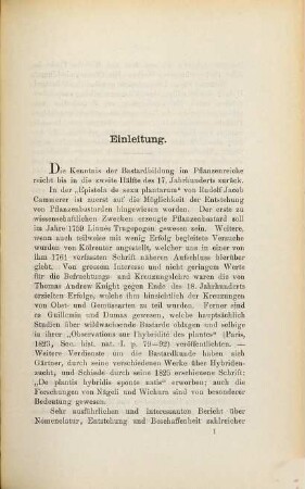 Beiträge zur anatomischen Charakteristik der Rosaceen-Bastarde