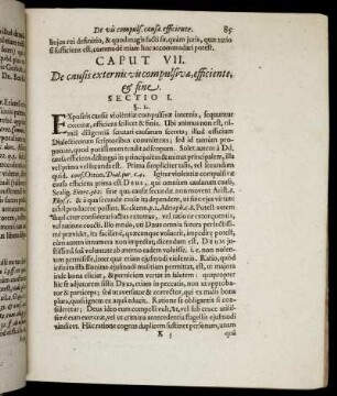 Caput VII. De causis externis vis compulsivæ, efficiente, & fine.