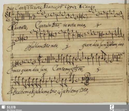 Usper, Francesco: Cantate dilecto meo et exsultate
