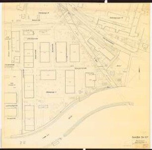 Gartenanlage Siemens & Halske, Berlin-Siemensstadt: Planungsunterlage Gebäudegruppe 5: Lageplan 1:500