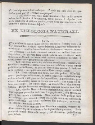 Ex Theologia Naturali