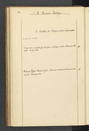 b. Verhältniss der Theologie zu andern Wissenschaften