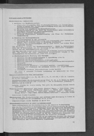 Studienberatungen