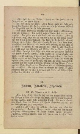 II. Fabeln, Parabeln, Legenden
