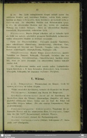 V. Wärme.