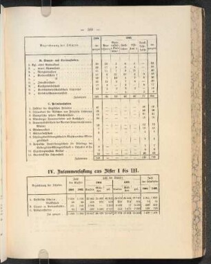 IV. Zusammenfassung aus Ziffer I bis III.