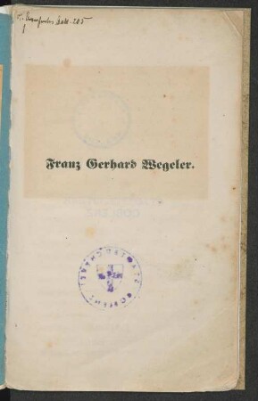 Franz Gerhard Wegeler
