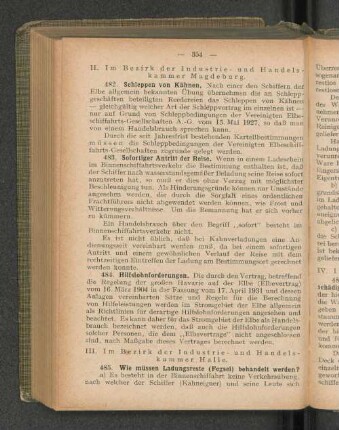 II. Im Bezirk der Industrie- und Handels-kammer Magdeburg.