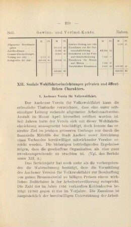 XII. Soziale Wohlfahrtseinrichtungen privaten und öffentlichen Charakters.