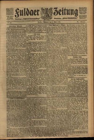 Zweite Ausgabe vom Mittwoch, den 09. Juni 1909.