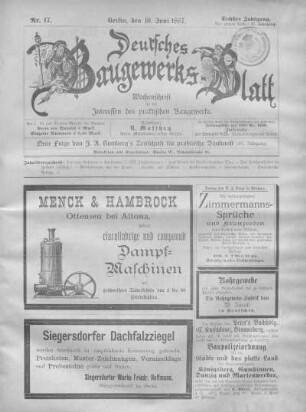 47. Jahrgang. No. 17.