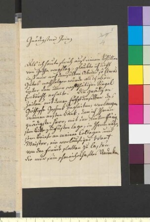 Brief von Thümmel, Moritz August von an Goethe, Johann Wolfgang von