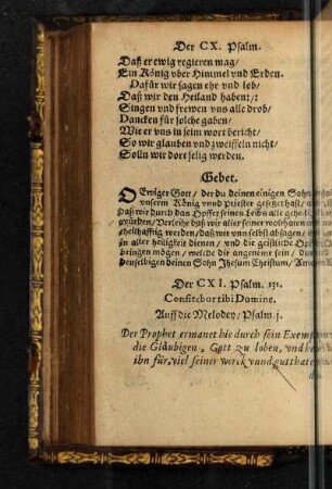 Der CXI. Psalm.
