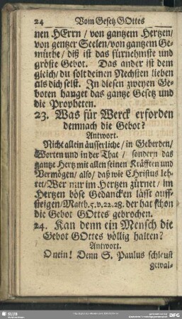[Vom Gesetz Gottes]