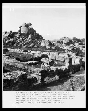 Archaisches Heiligtum neben dem Zeustempel