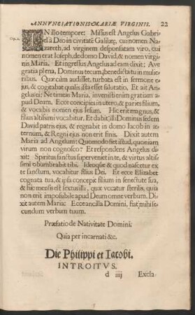 Die Philippi et Iacobi.