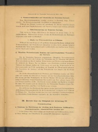 e. Eisberichterstattung der Deutschen Seewarte.