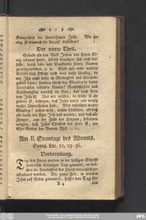 Am II. Sonntage des Advents. Evang. Luc. 21, 25 - 36.