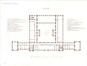 Stengel, Georg von; Amberg / Oberpfalz (Bayern); Schullehrer-Seminar - Grundriss 1. OG