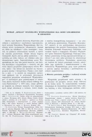 29: Witraż "Apollo" Stanisława Wyspiańskiego dla Domu Lekarskiego w Krakowie