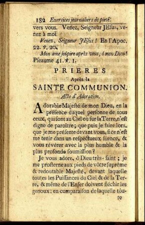 Prieres Après la Sainte Communion.