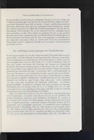 Die vielfältigen Ausprägungen der Feierlichkeiten