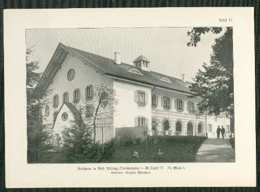 Kurhaus in Bad Aibling (Oberbayern) I-III. (Tafel 77-78), Blatt I