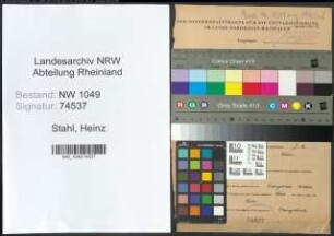 Entnazifizierung Heinz Stahl , geb. 22.06.1911 (Polizist)