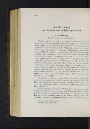 Zur Berechnung von Kohlenwasserstoffgleichgewichten.