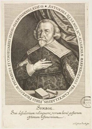 Anton Nesen, Professor der Rechte in Marburg und hessischer Rat