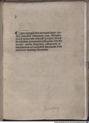 Sermones super Cantica canticorum