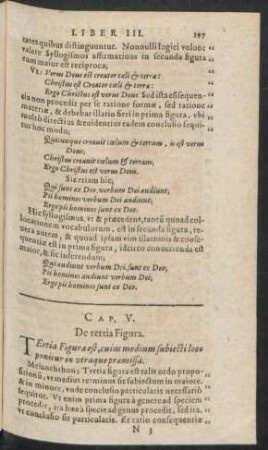 Cap. V. De tertia Figura.