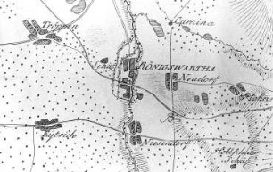 Königswartha. Situationskarten von den Kriegsschauplätzen des 7jährigen Krieges, Bl. 3 Senftenberg-Hoyerswerda, 1805 (Sign.: VIII 57)