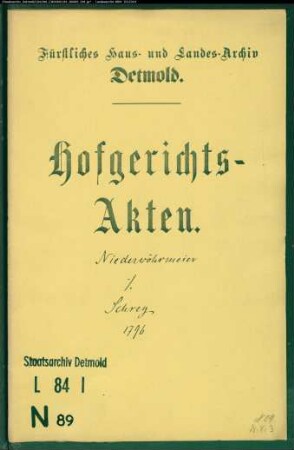 Niederwöhrmeiers Erben zu Hagendonop, Niemeier Nr. 5 zu Bega, Mengedoht Nr. 14 zu Maßbruch gegen Christoph Schrey zu Hagendonop - Erbschaft