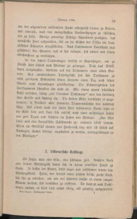 3. Litterarische Erstlinge.