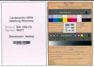 Entnazifizierung Hedwig Starckmann, geb. 22.11.1921 (Teilhaberin)