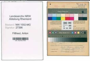 Entnazifizierung Anton Filthaut , geb. 01.02.1902 (Fahrer)