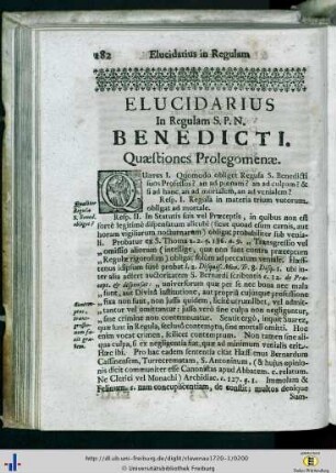 Elucidarius in Regulam S. P. N. Benedicti.