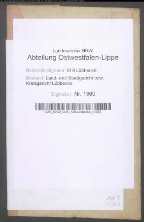 Erblasser: Wiegmann, Marie Engel, geb. Thielemann:
