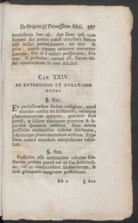 Cap. XXIV. De Extensione Et Duratione Mundi