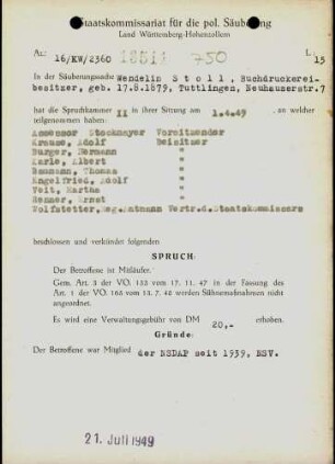 Stoll, Wendelin