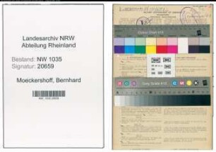 Entnazifizierung Bernhard Moeckershoff , geb. 21.02.1901 (Brikettmeister)