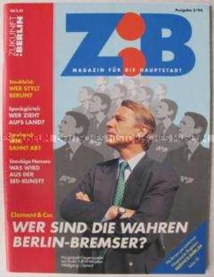 Hauptstadt-Magazin "Zukunft: Berlin" u.a. zum Umzug der Regierung